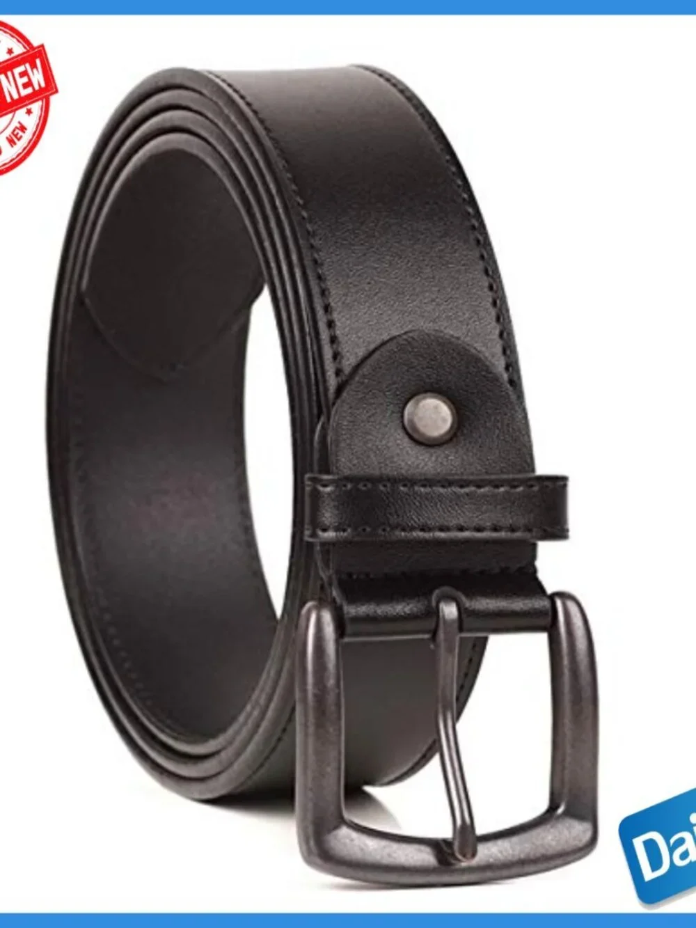 Men's Genuine Leather Belt Big & Tall 36-94 Inch Adjustable Dress Casual